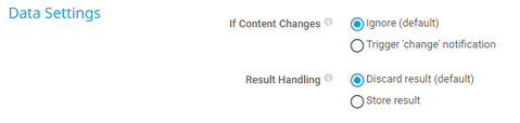 Data Settings
